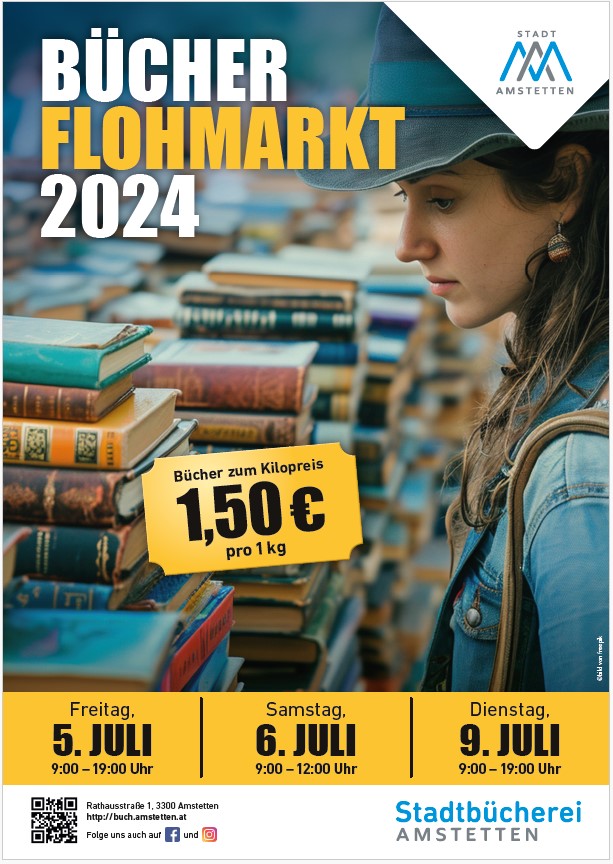 Plakat Bücherflohmark