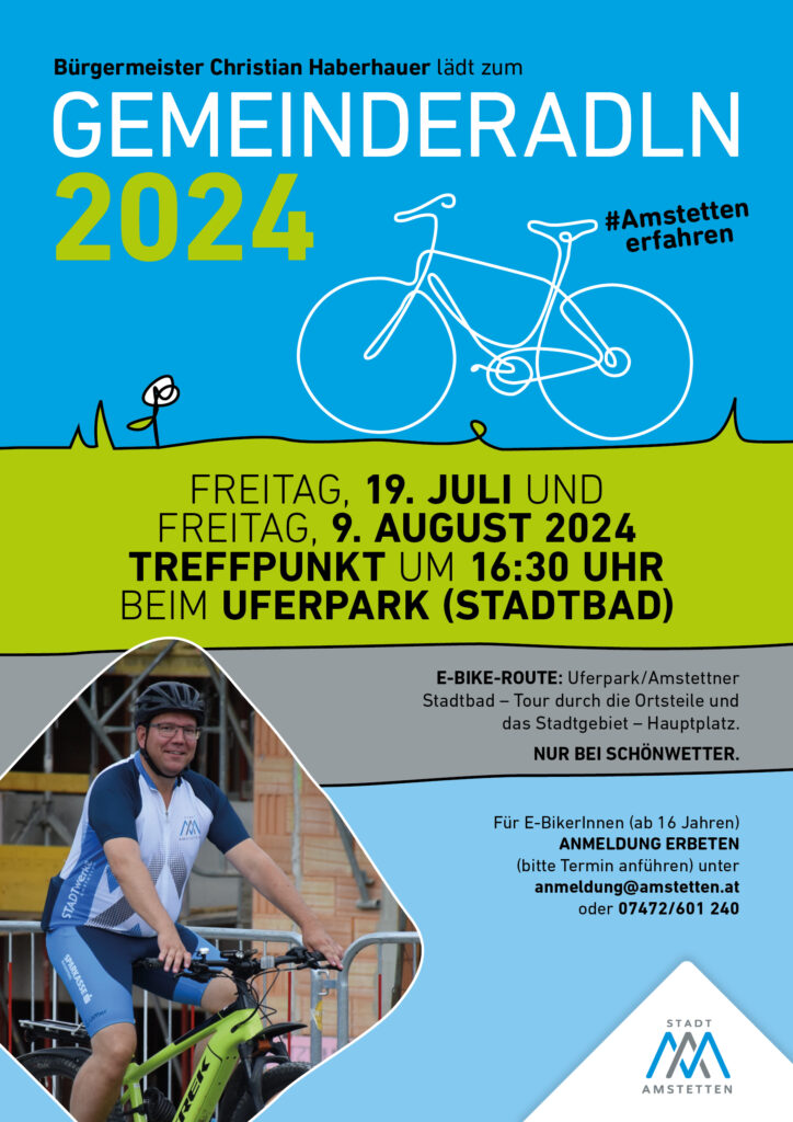 Plakat Gemeinde Radeln 2024